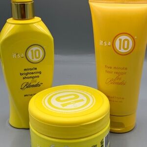 It’s a 10 Blonde Bundle: Shampoo,  Clay Mask & 5 Minute Repair